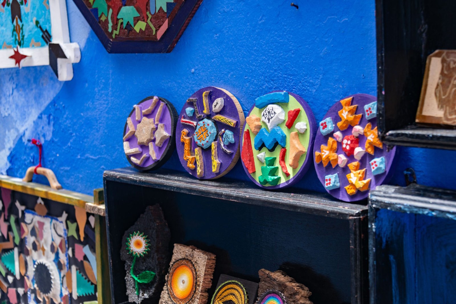 Look for galleries, crafts, and local makers