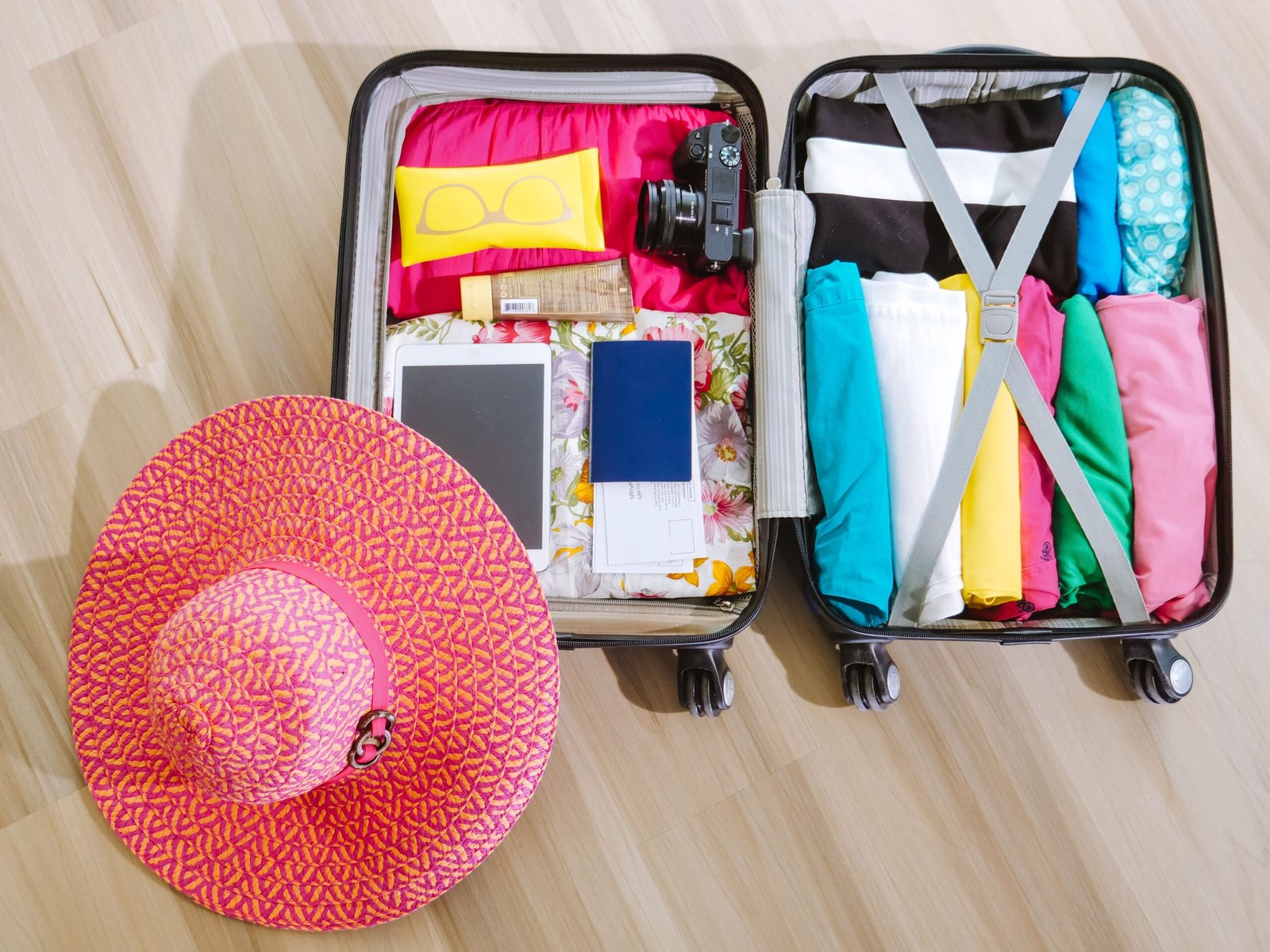 Pack light clothes for hot days in Corpus Christi