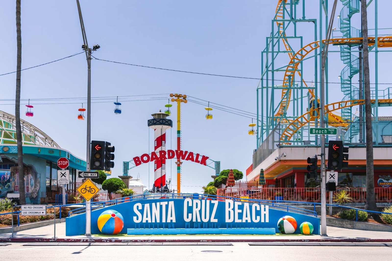 Start at the Santa Cruz Beach Boardwalk