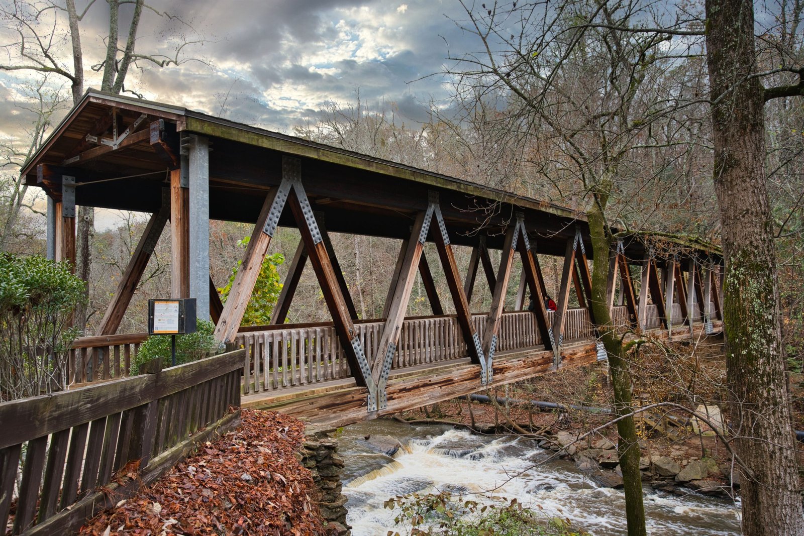 Walk across bridges for changing river views
