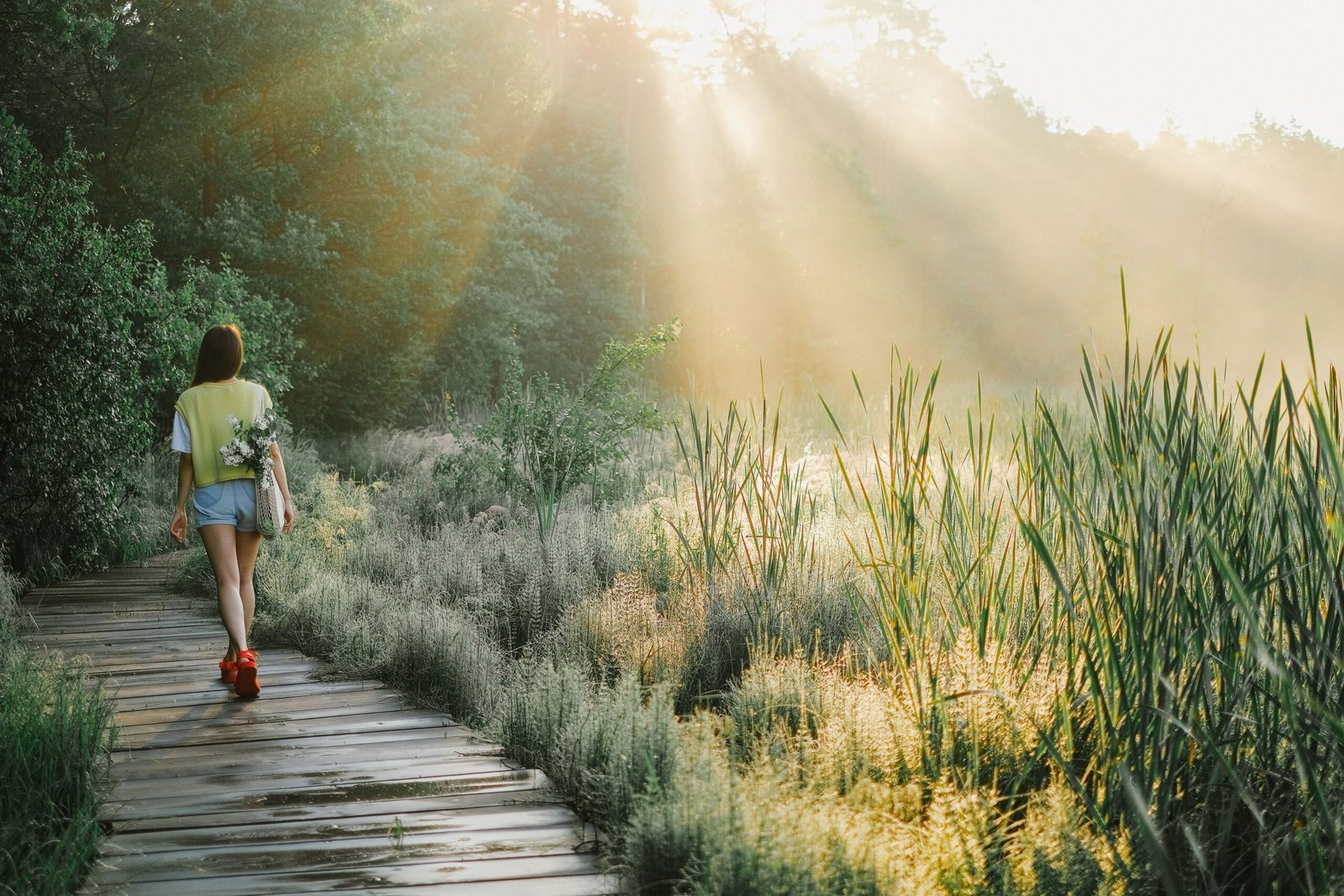 Go for an easy nature walk in the morning