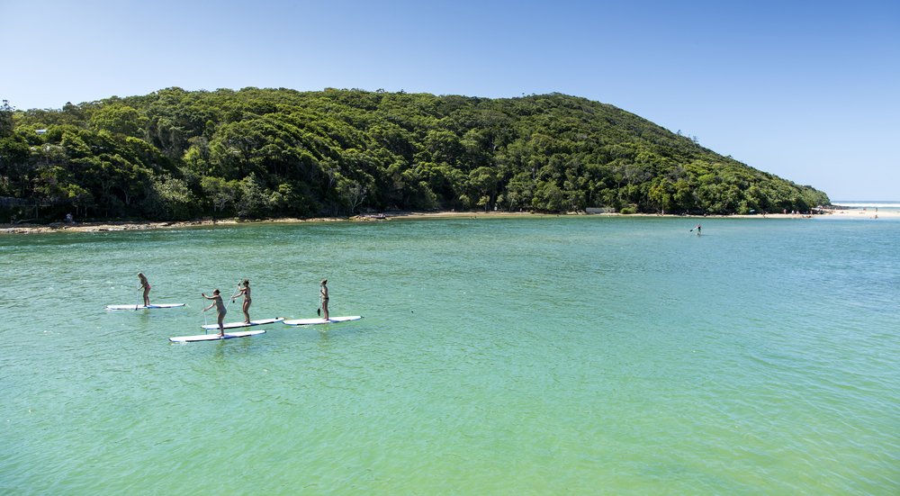 Go kayaking or paddleboarding on calmer water nearby