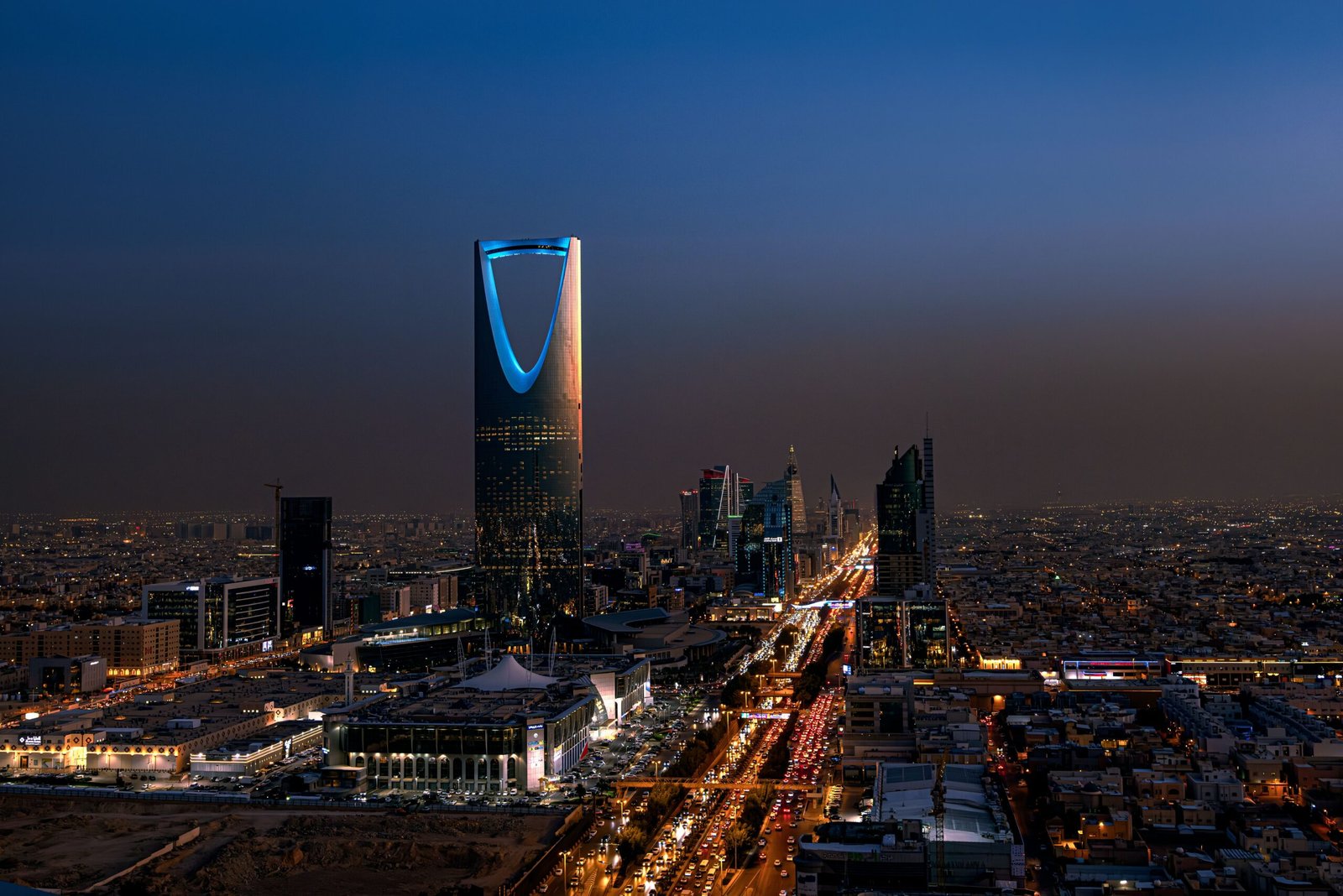 Start with Kingdom Centre and a skyline viewpoint