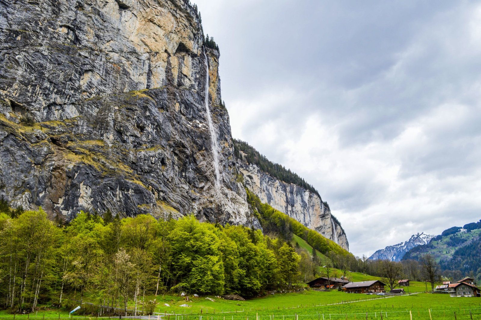 Start with the valley center and Staubbach Falls
