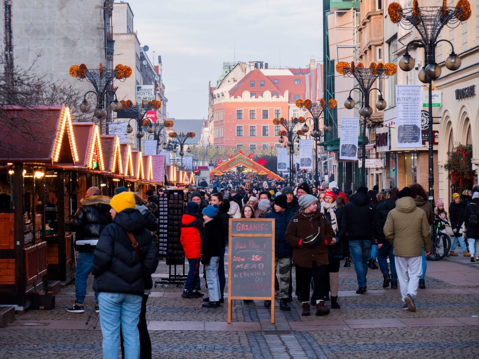Try at least one winter market or festive outdoor area