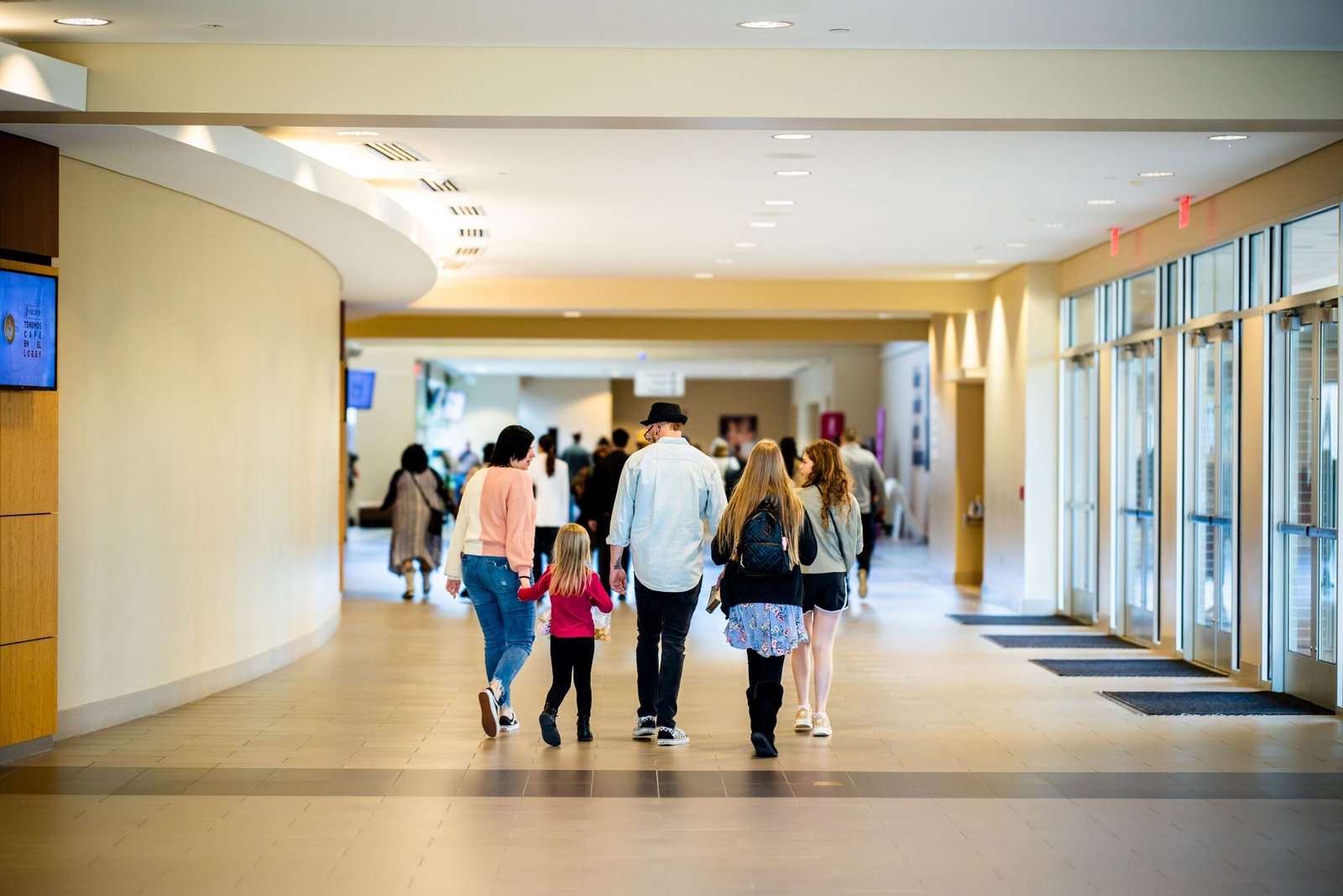 Use the village center on foot
