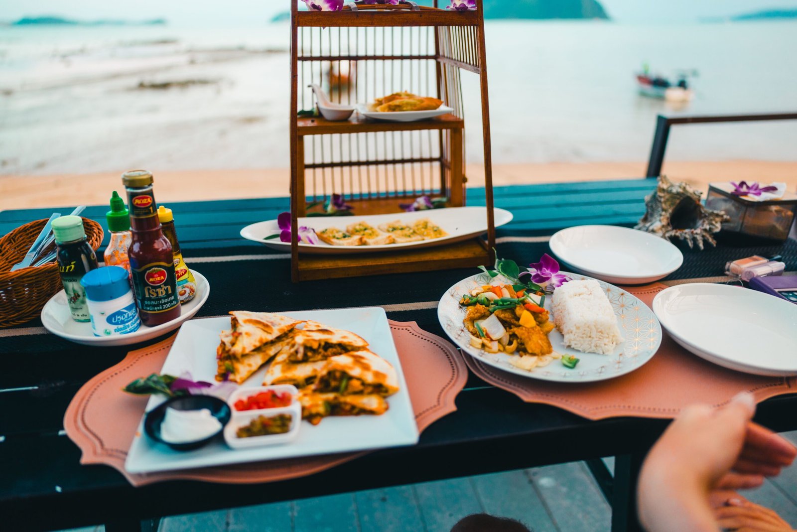 Try local Thai food around the main beachfront roads