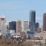 Overview city of Calgary Canada
