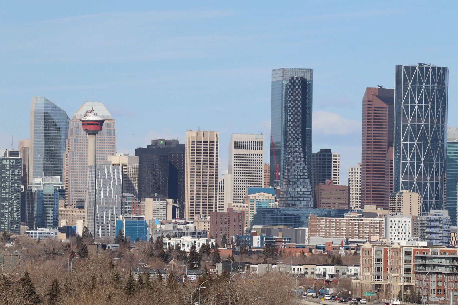 Overview city of Calgary Canada