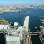 Overview city of Yokohama Japan