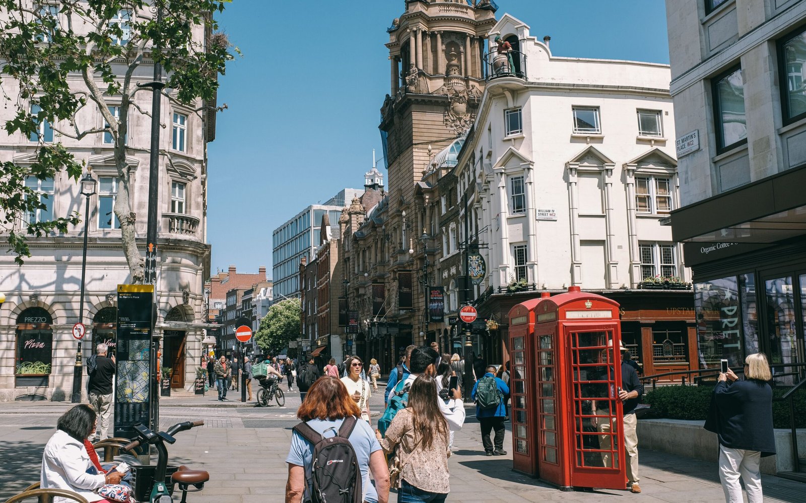Overview city of Covent Garden London