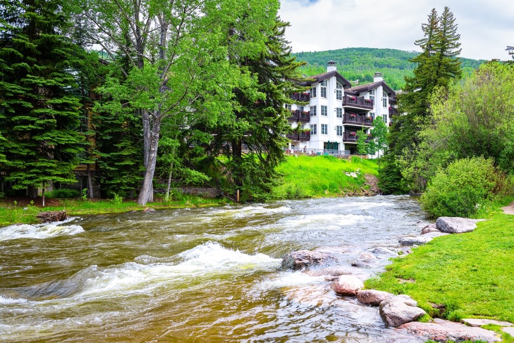 Overview city of Vail Colorado