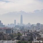 Overview city of Chile Santiago