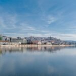 Overview city of Coimbra Portugal