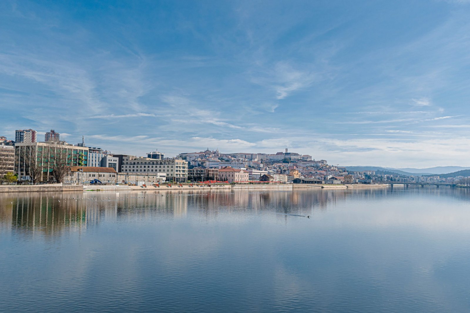 Overview city of Coimbra Portugal