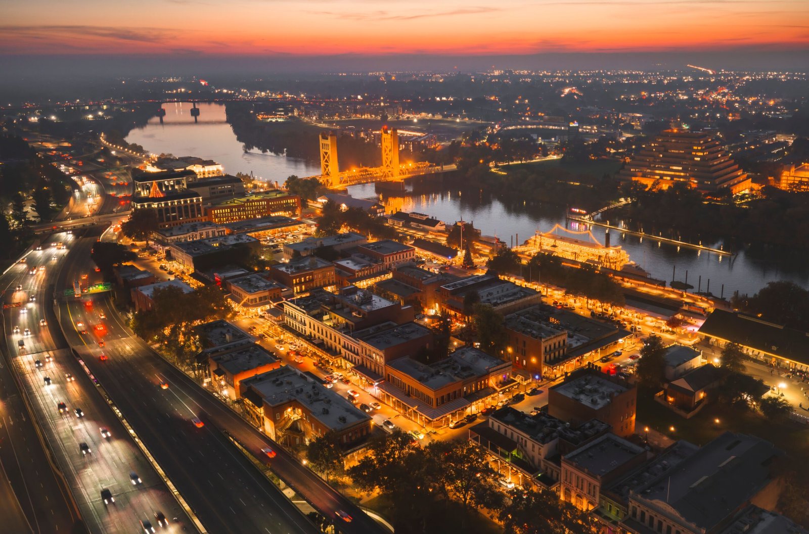Overview city of Evansville Indiana