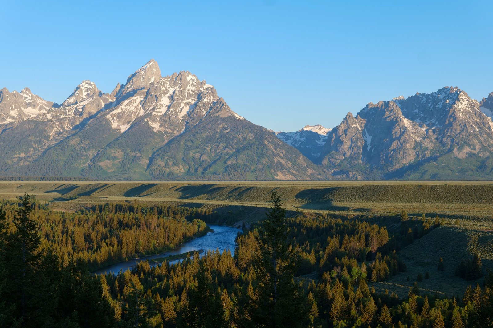 Overview city of Grand Tetons