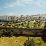 Overview city of Lagos Portugal