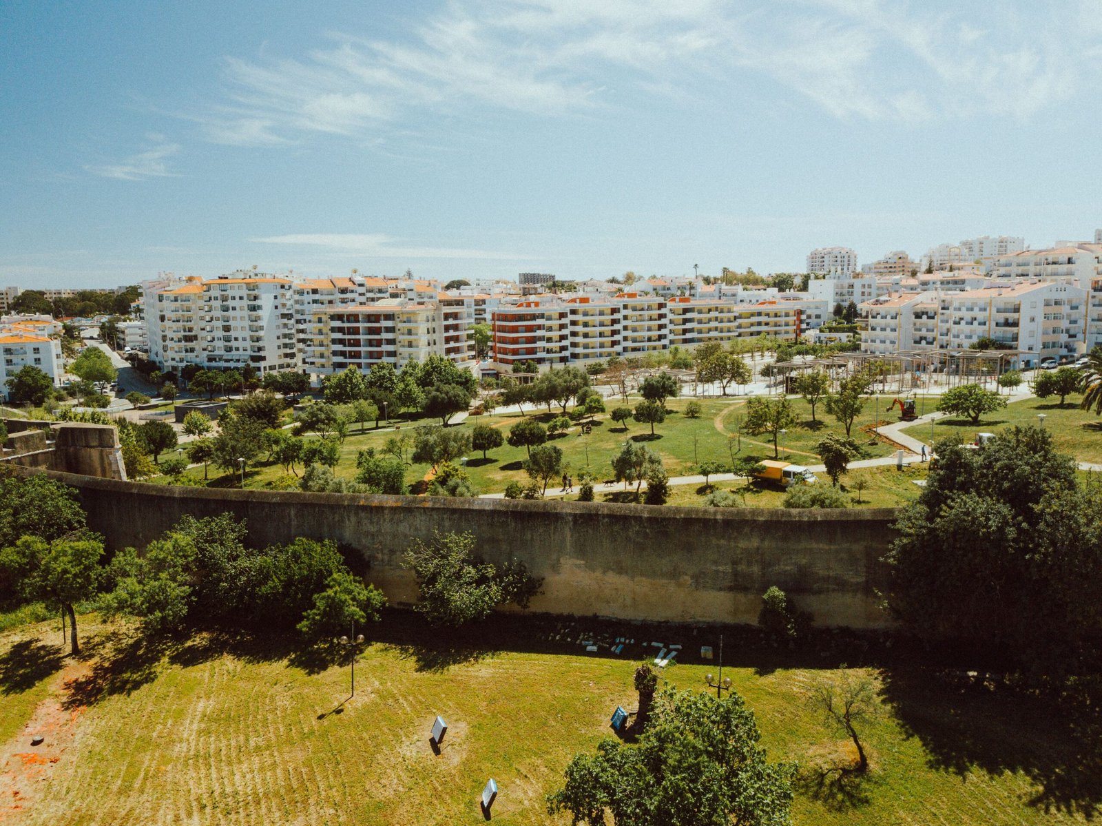 Overview city of Lagos Portugal
