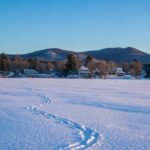 Overview city of Lake Placid Winter