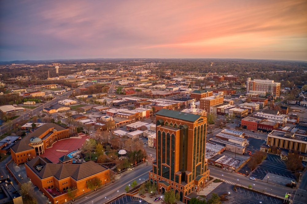 Overview city of Murfreesboro