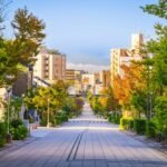Overview city of Nagano Japan