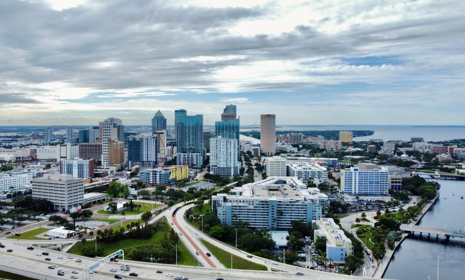 Overview city of Tampa Florida