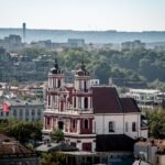Overview city of Vilnius Lithuania