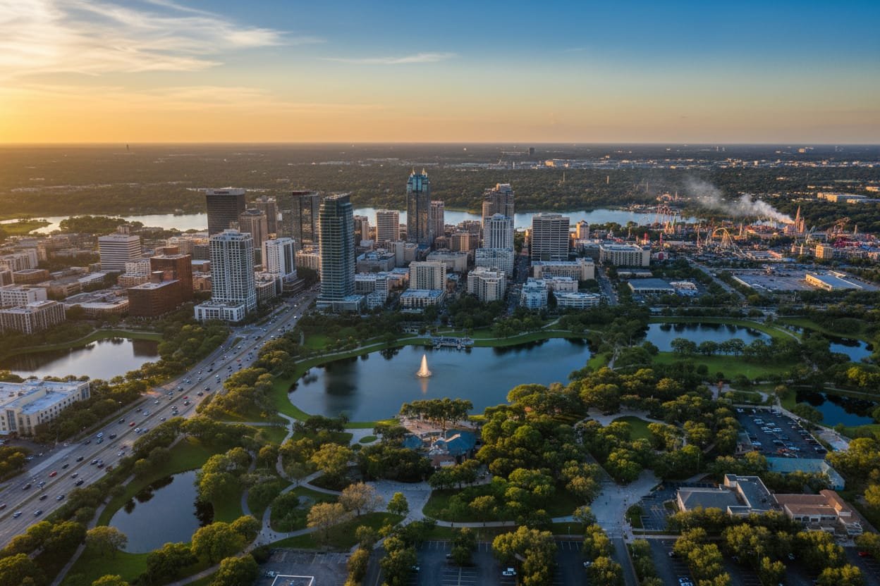 Overview city of Orlando