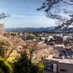 Overview city of Kanazawa Japan