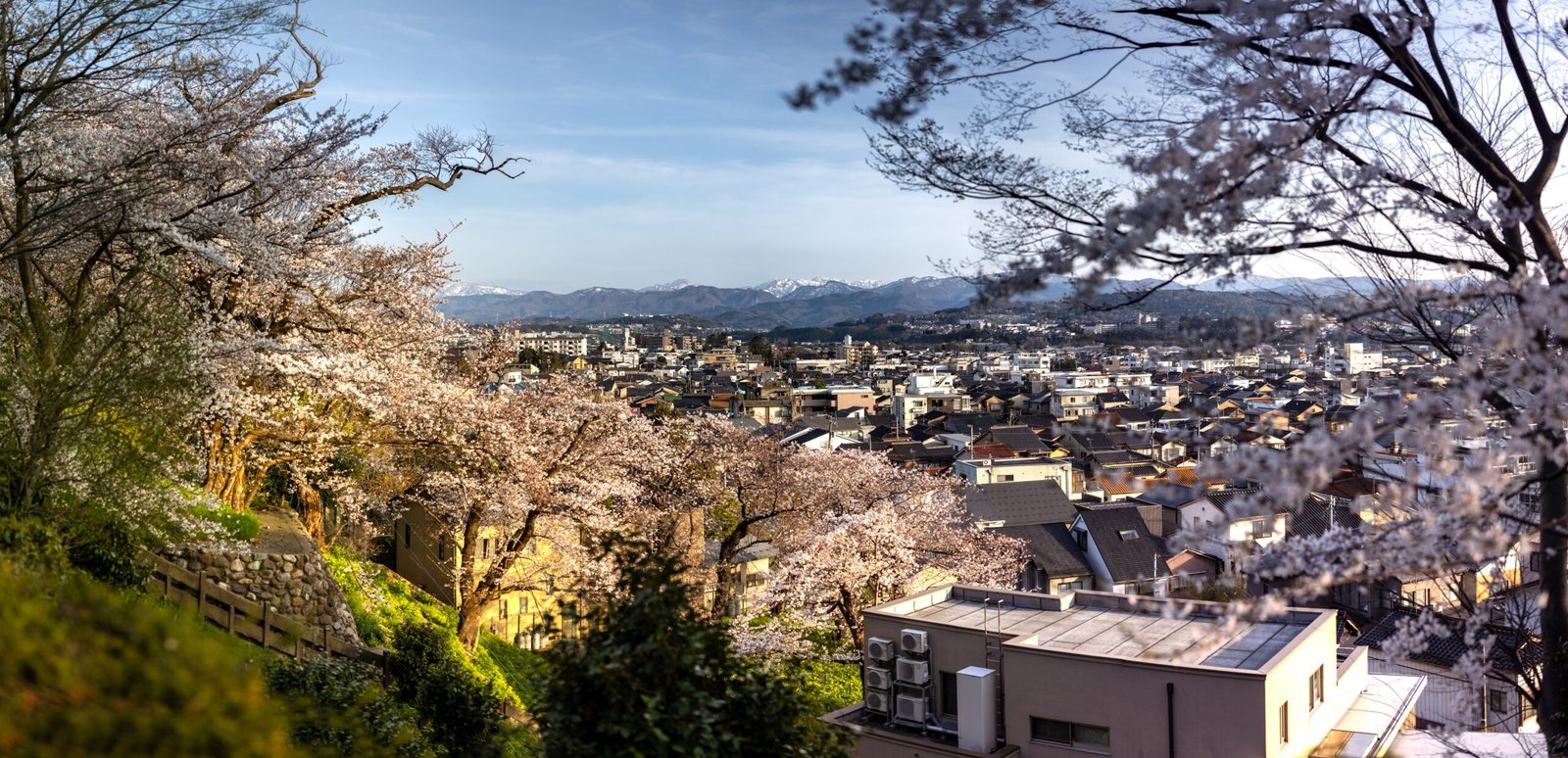 Overview city of Kanazawa Japan