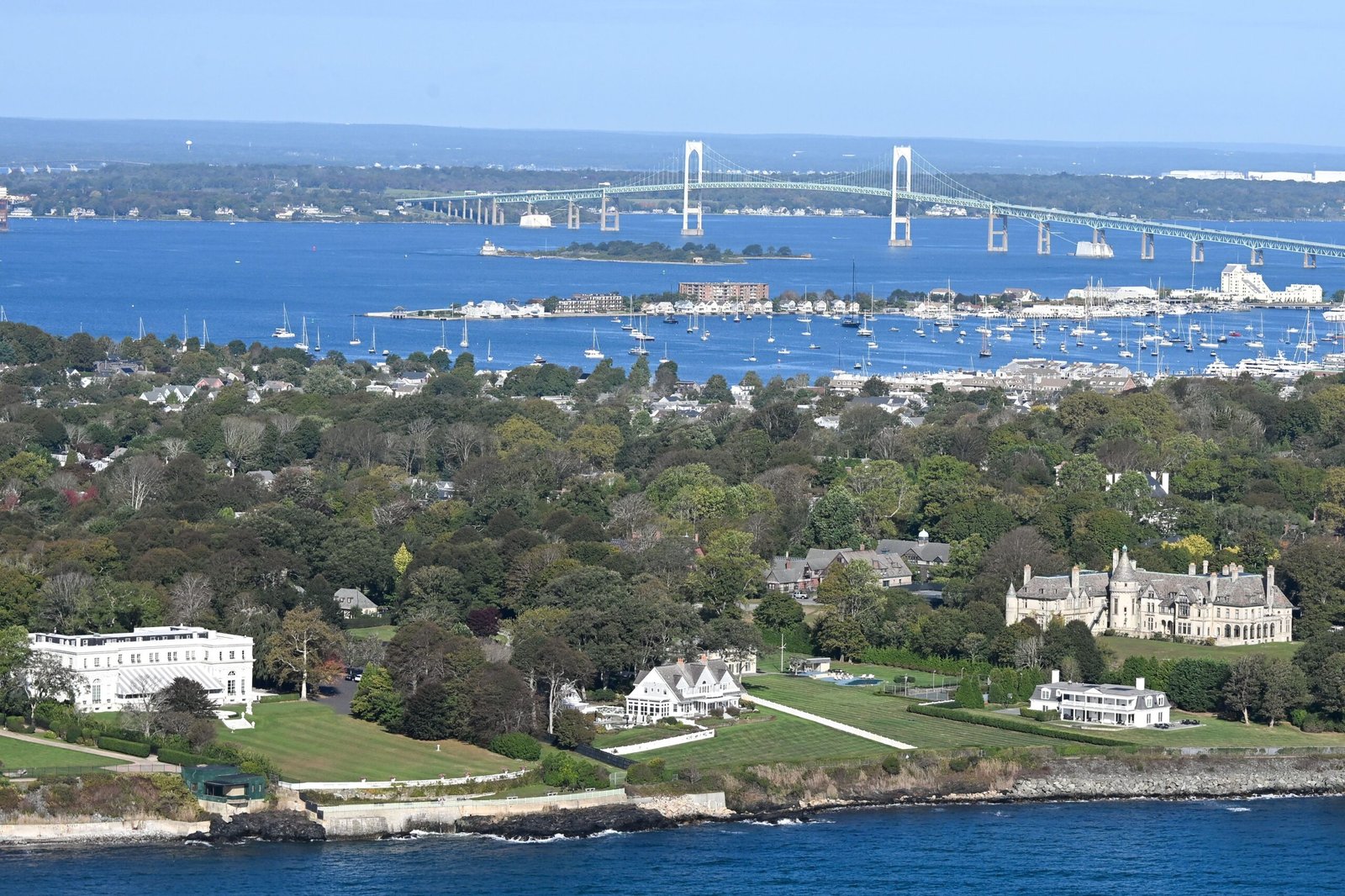 Overview city of Newport Rhode Island