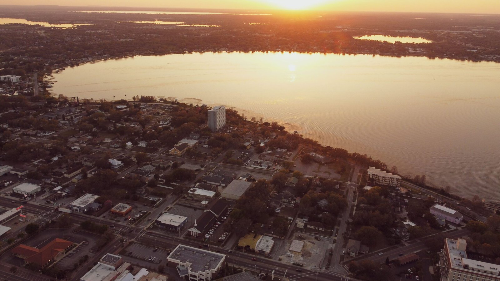 Overview city of Okoboji Iowa